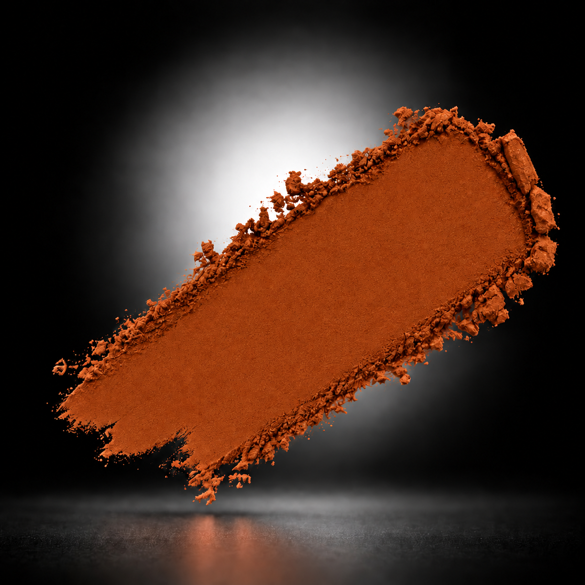 Flame deep burnt orange matte blush swatch