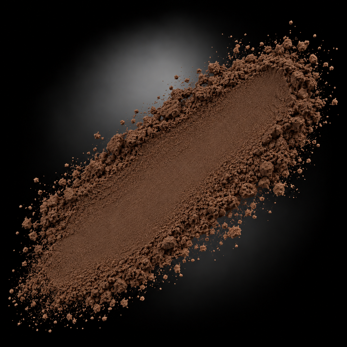 FACE INTERNATIONAL Luxury Silk HD Finishing Powder Ebony powder swatch