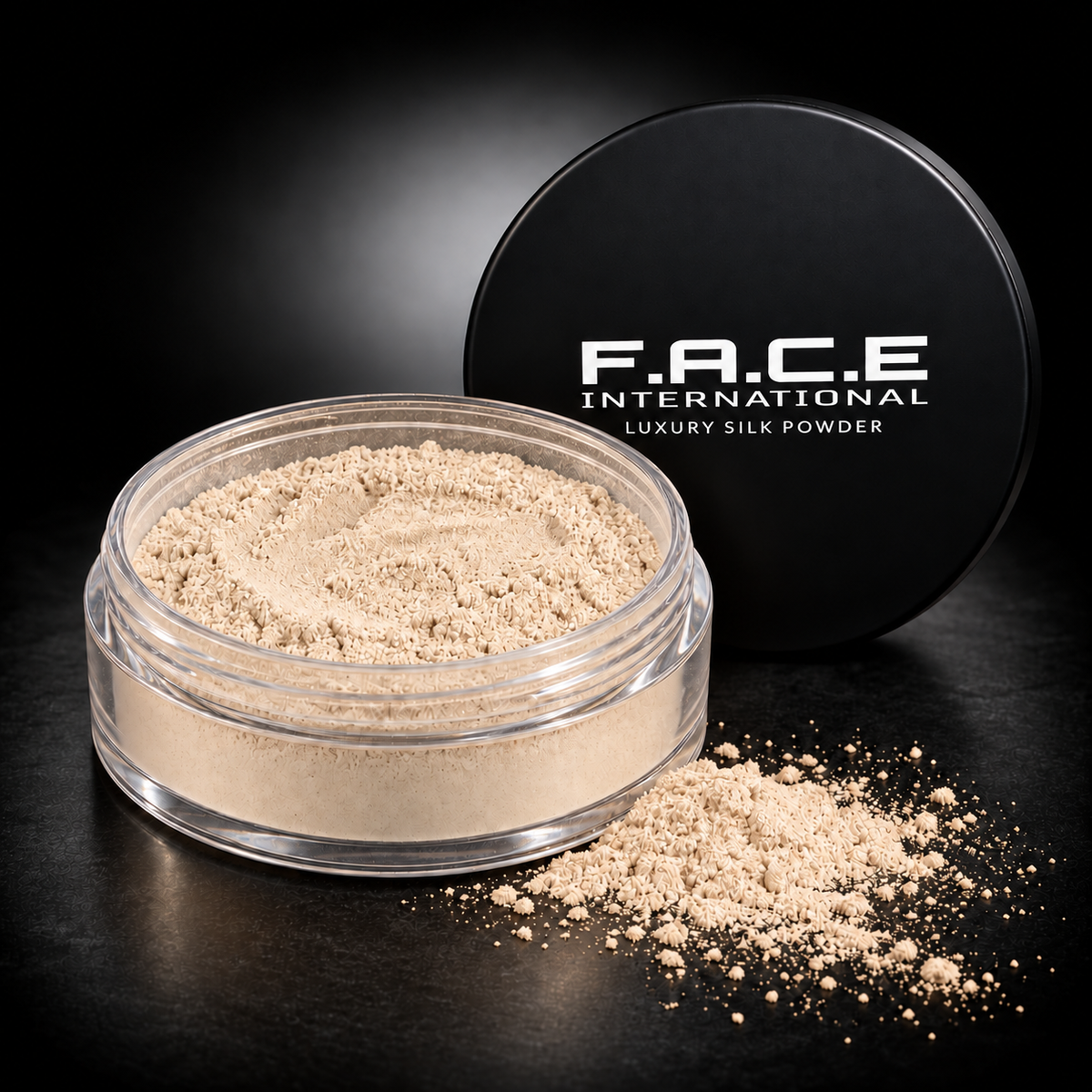 FACE INTERNATIONAL Luxury Silk HD Finishing Powder Luxe jar